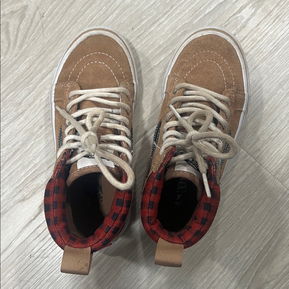 Vans Kids High-Top Sneakers - Tan and Black - Picture 6 of 6